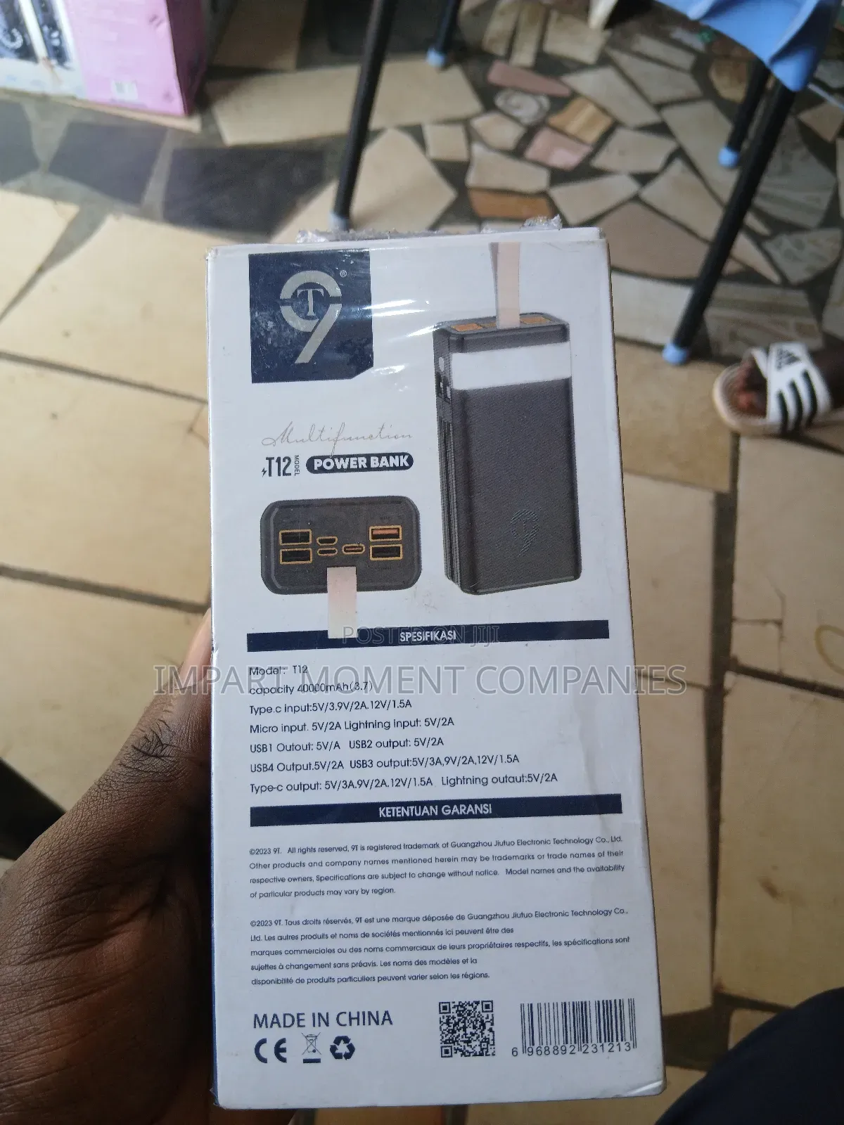 9t 40, 000 Mah Fast Charging Power Bank