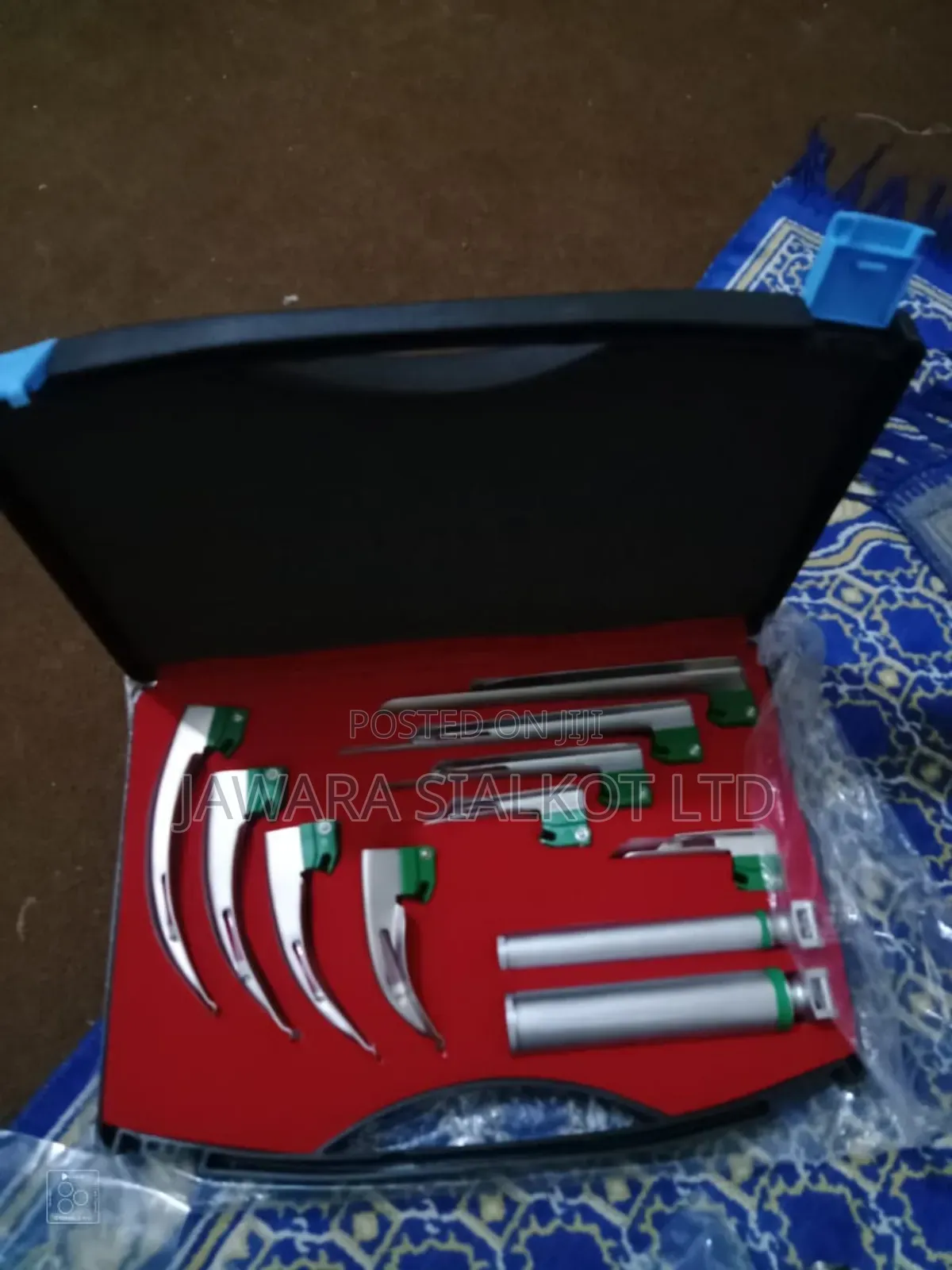 Layrangoscope Fiber Optic Miller and Maccoy 9 Blade Set