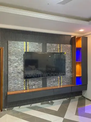 Raf Tv Unit With Grossly MDF and Wall Panel