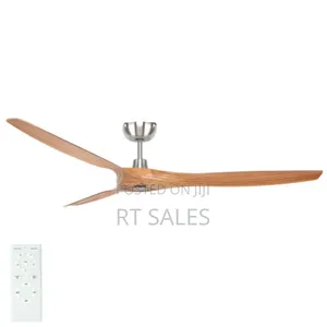 Remote Control Natural Wooden Ceiling Fan.