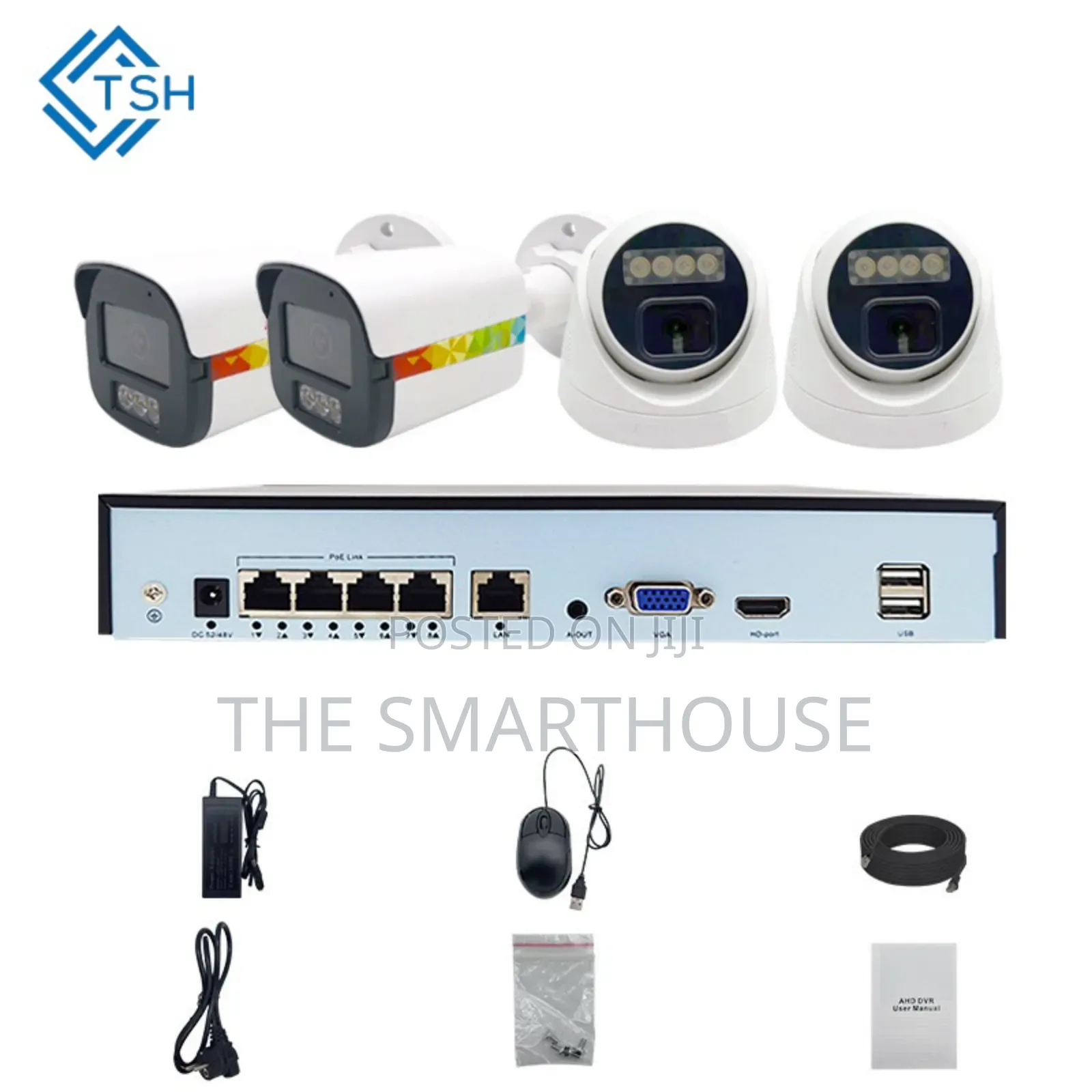 TSH 4ch*5mp Ip Poe Kit With Cables