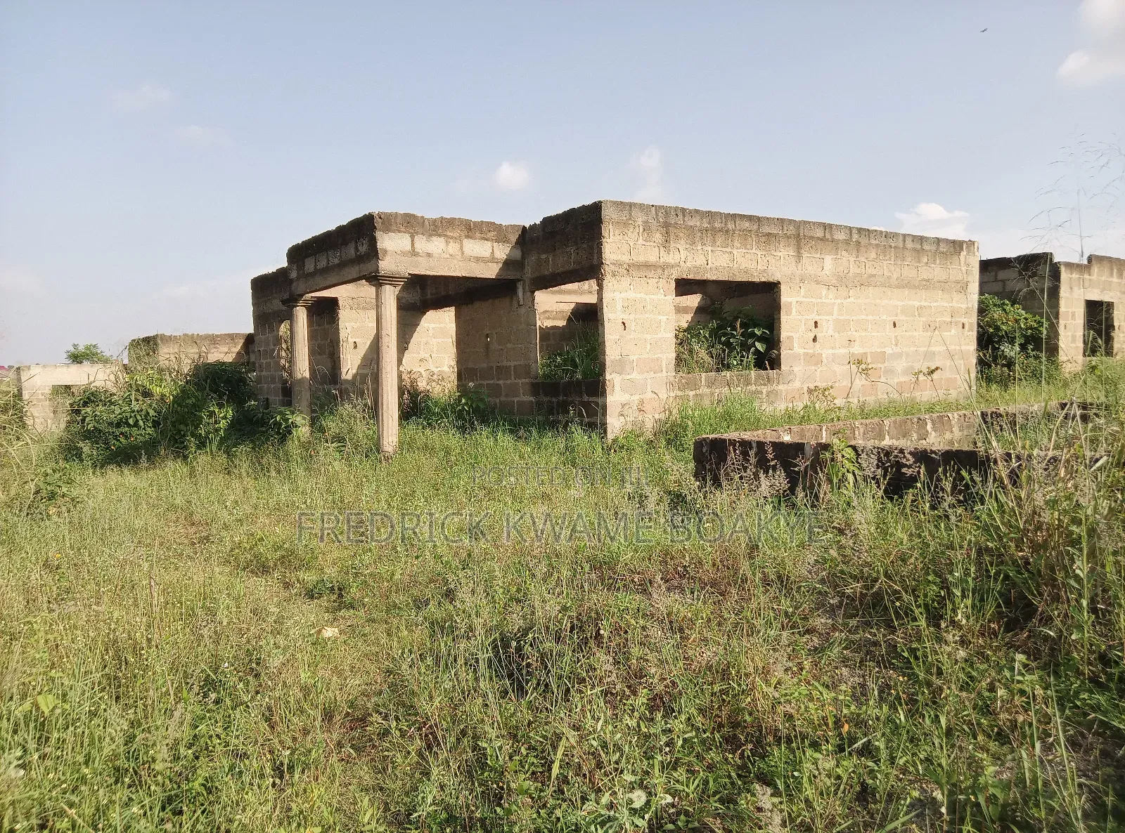 2 Acres of Land With Estate Houses for Sale at Abuakwa