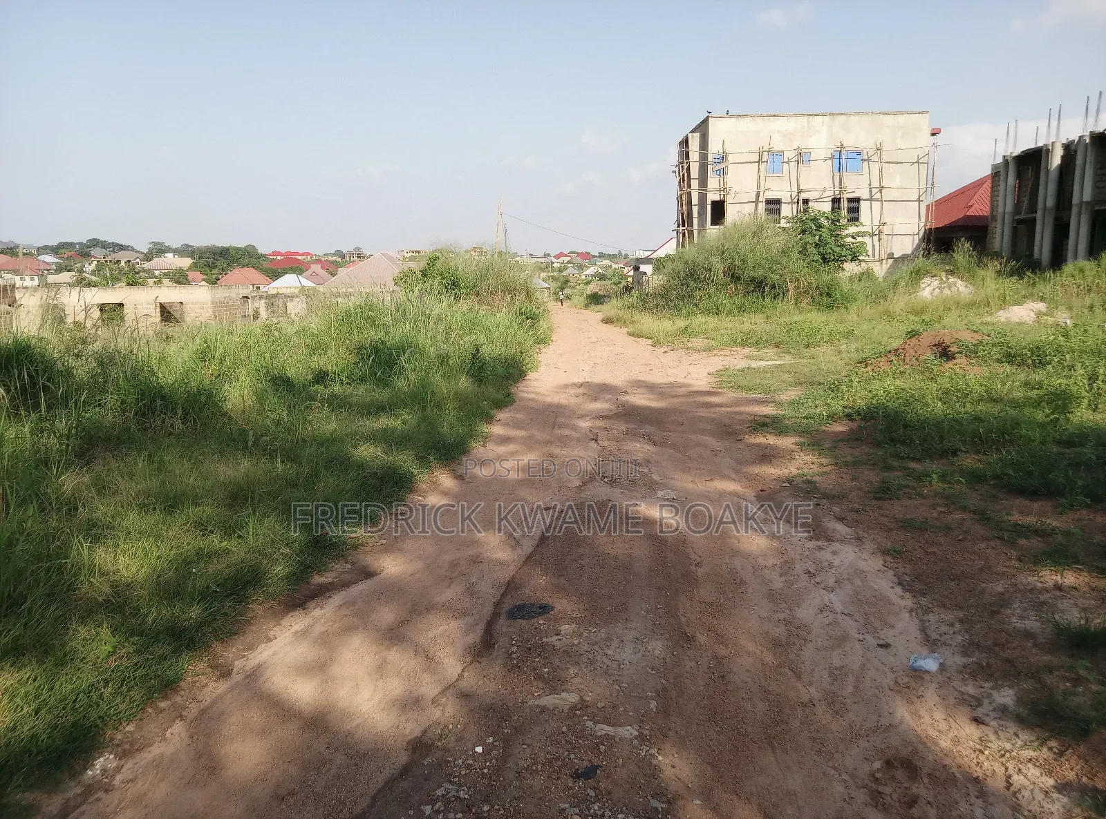2 Acres of Land With Estate Houses for Sale at Abuakwa