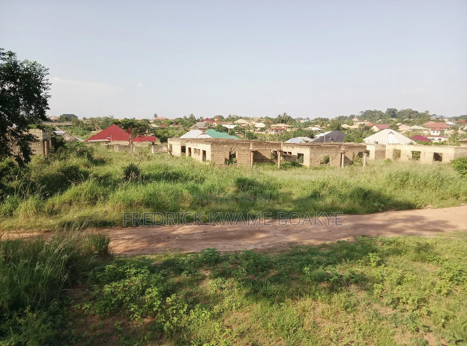 2 Acres of Land With Estate Houses for Sale at Abuakwa