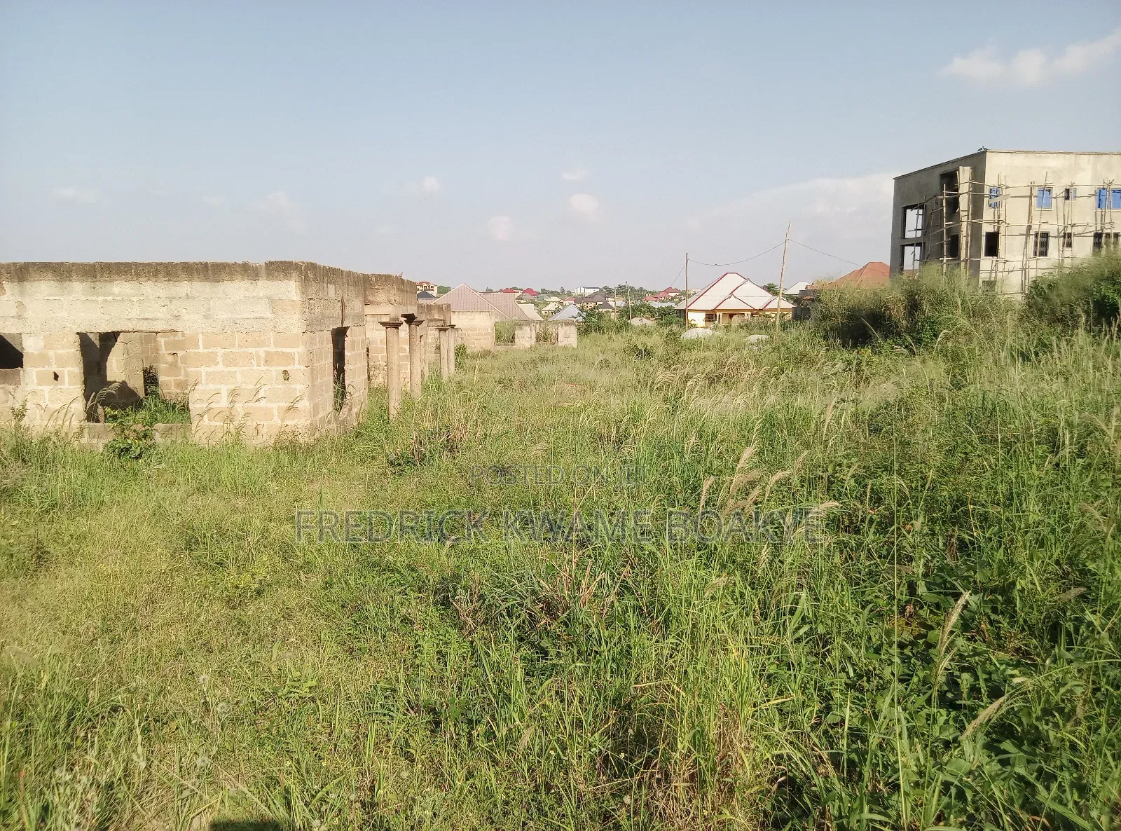 2 Acres of Land With Estate Houses for Sale at Abuakwa