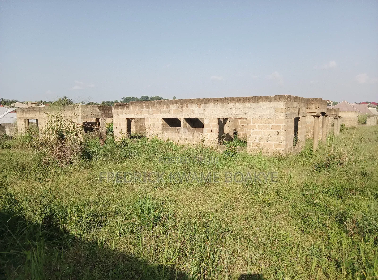 2 Acres of Land With Estate Houses for Sale at Abuakwa