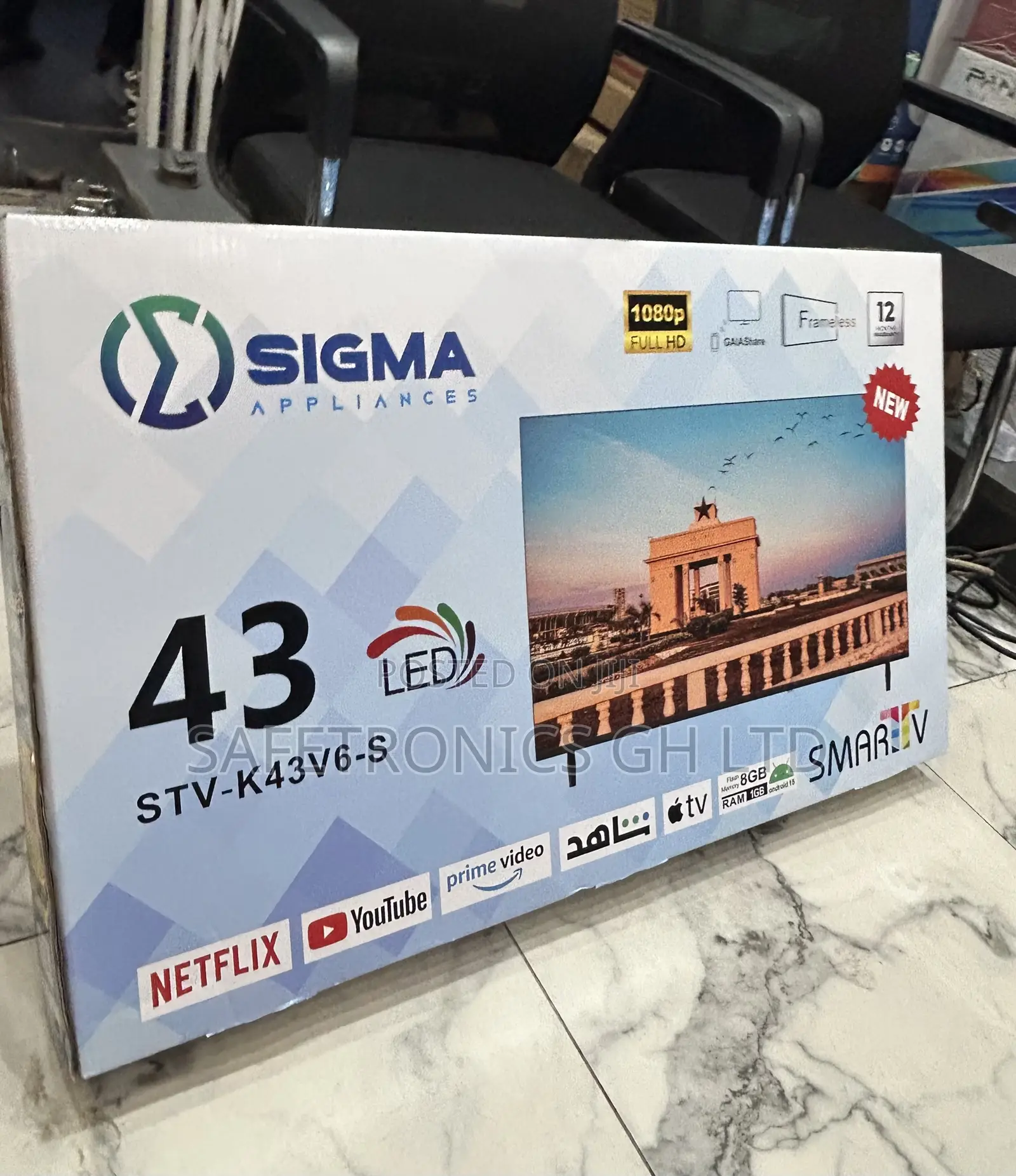 Best Quality 43 Inch Full Hd Smart Sigma Led Display (Sig-K43v6-S) Tv