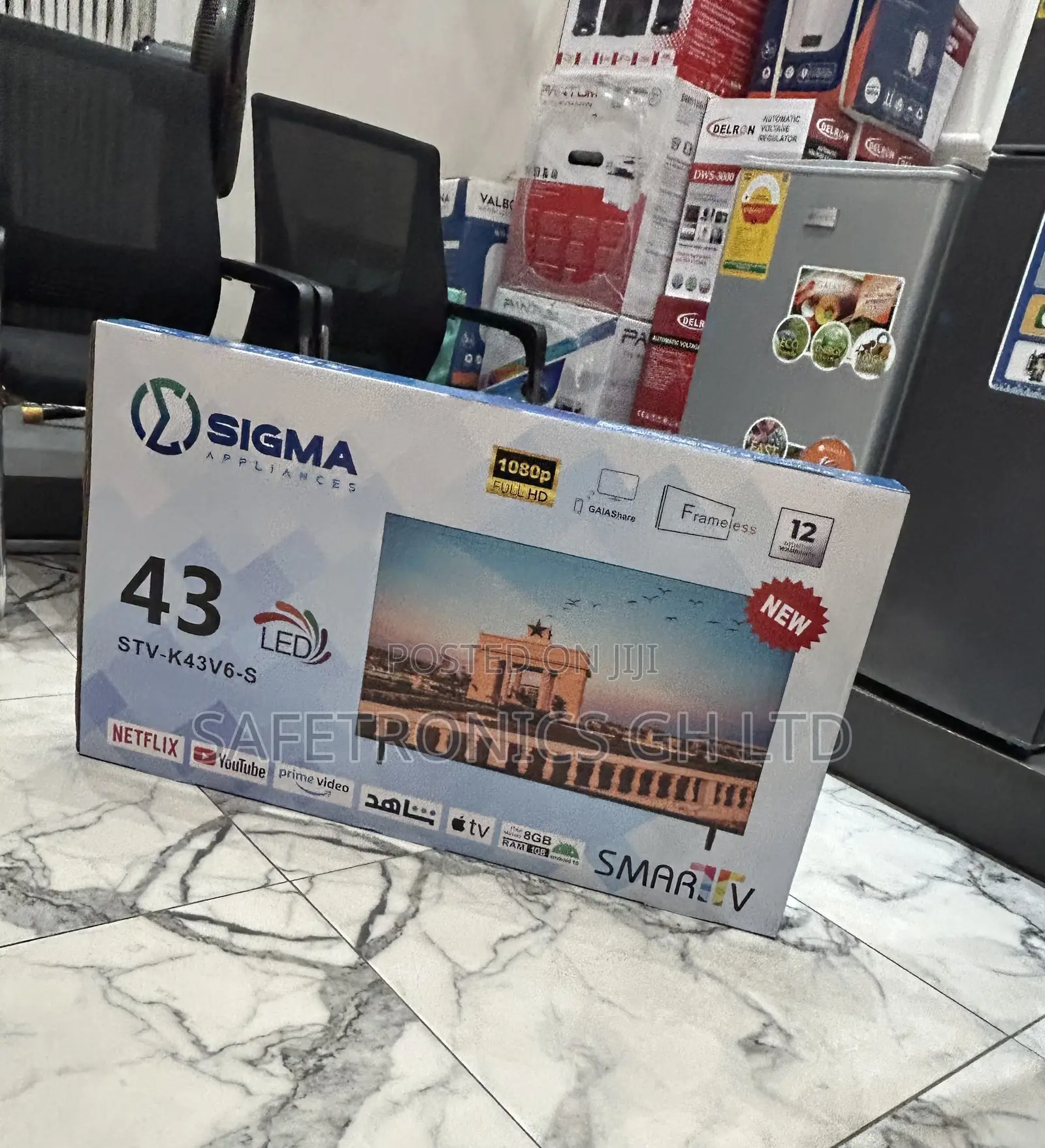 New Authentic Sig-K43v6-S 43 Inch Led Fed Smart Sigma Tv