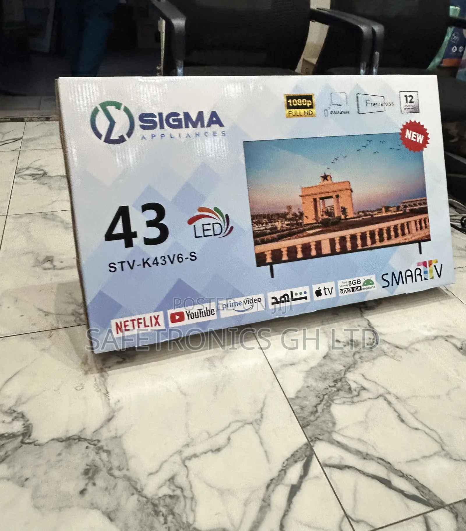 New Authentic Sig-K43v6-S 43 Inch Led Fed Smart Sigma Tv
