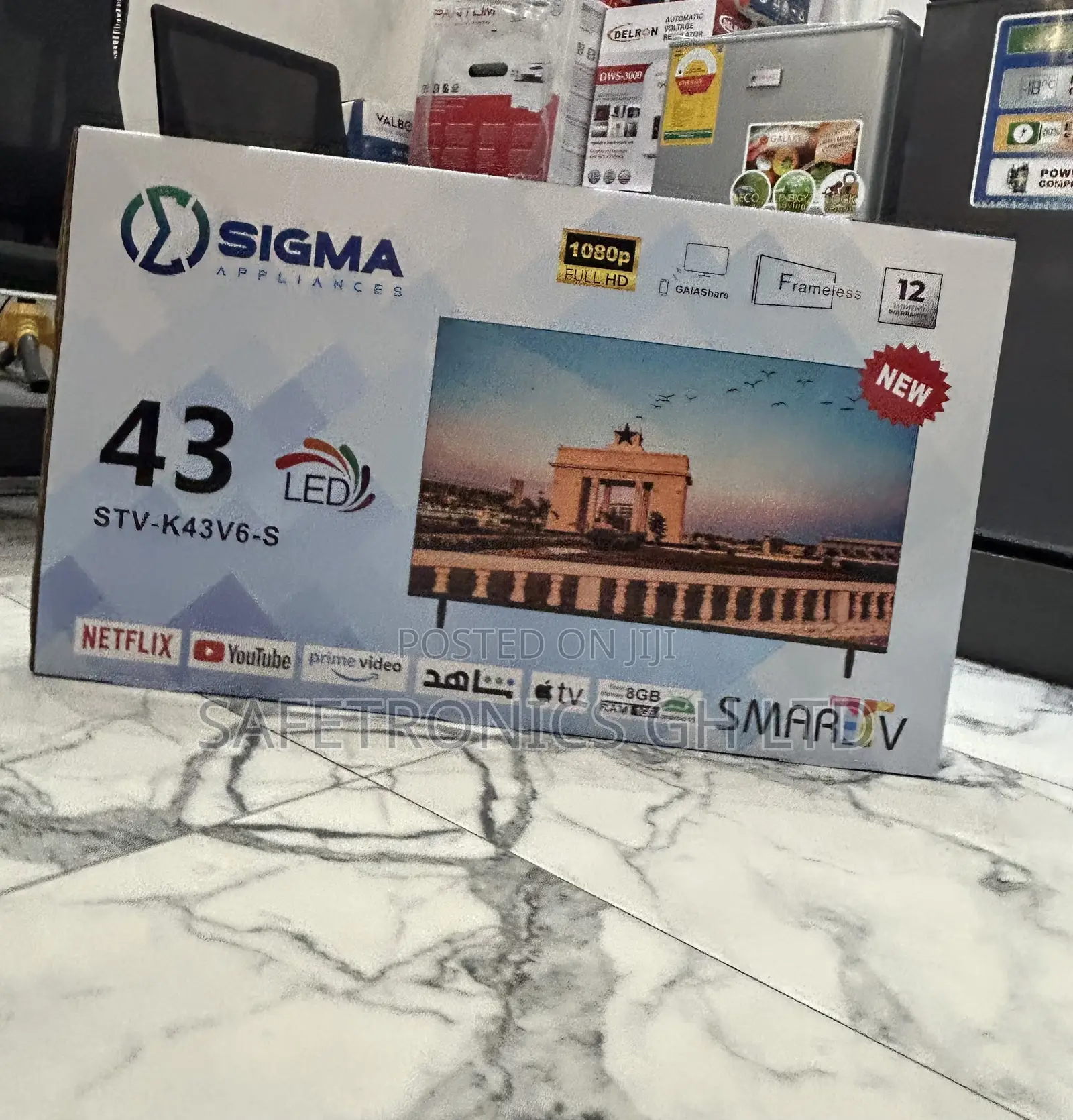 Get Approved Smart FHD Led 43 Inch Display Sigma (Sig-K43v6-S) Tv