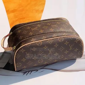 This Is Original Louis Vuitton Pure Real Leather Monogram Pouch
