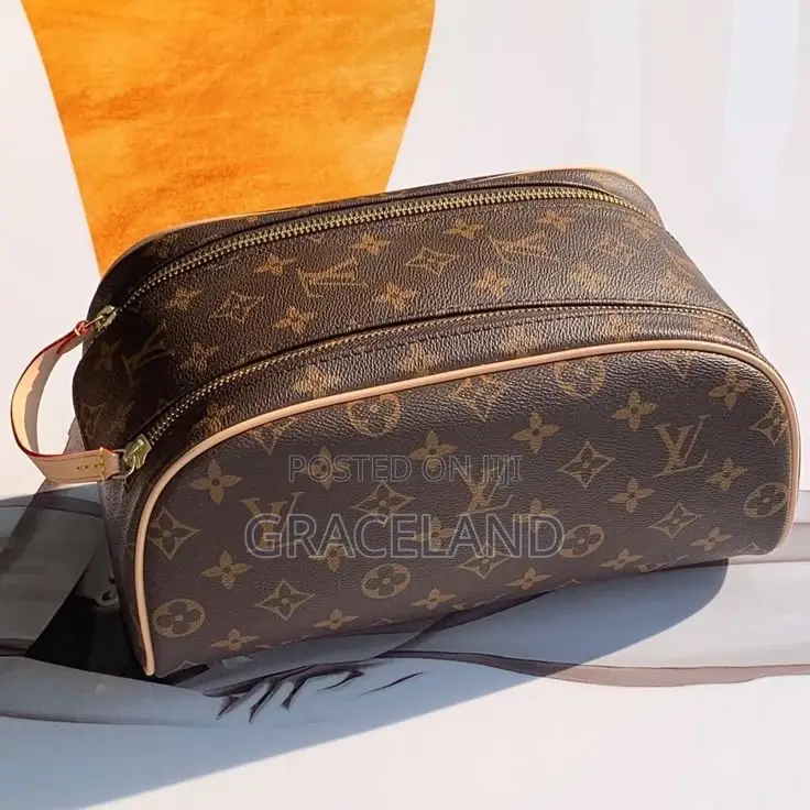 This Is Original Louis Vuitton Pure Real Leather Monogram Pouch