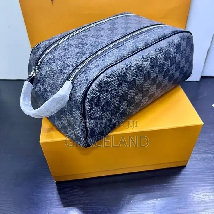 This Is Original Louis Vuitton Pure Real Leather Monogram Pouch