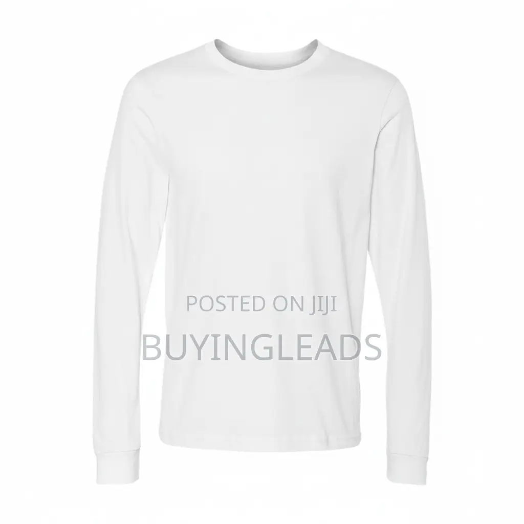 White Jersey Long Sleeves T Shirt