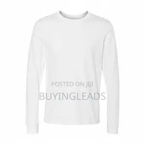 White Jersey Long Sleeves T Shirt