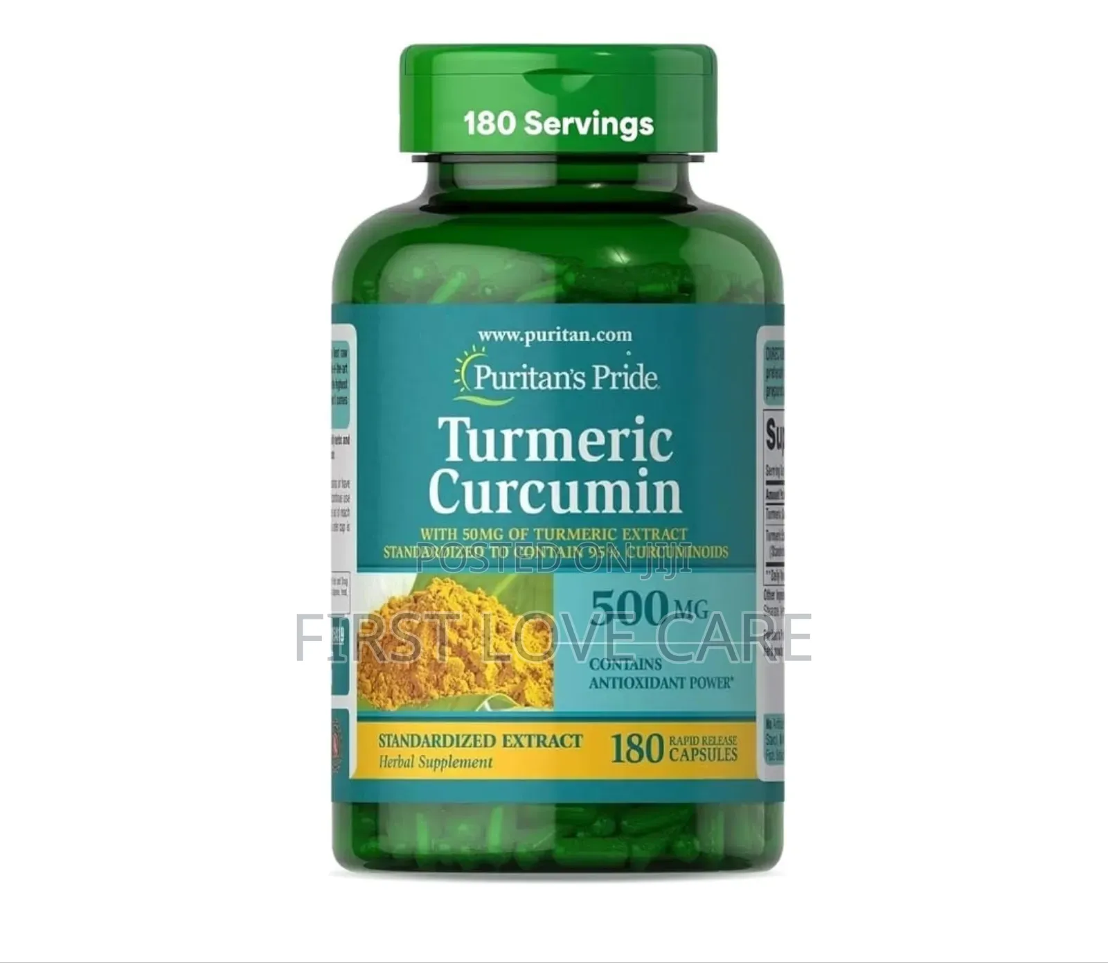 Puritan Pride Turmeric Curcumin 500mg ( 180pill)