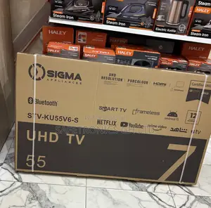 Buy Lastest Frameless 55 Inch Led Uhd Ultra Sigma Sig-Ku55v6-S. Tv