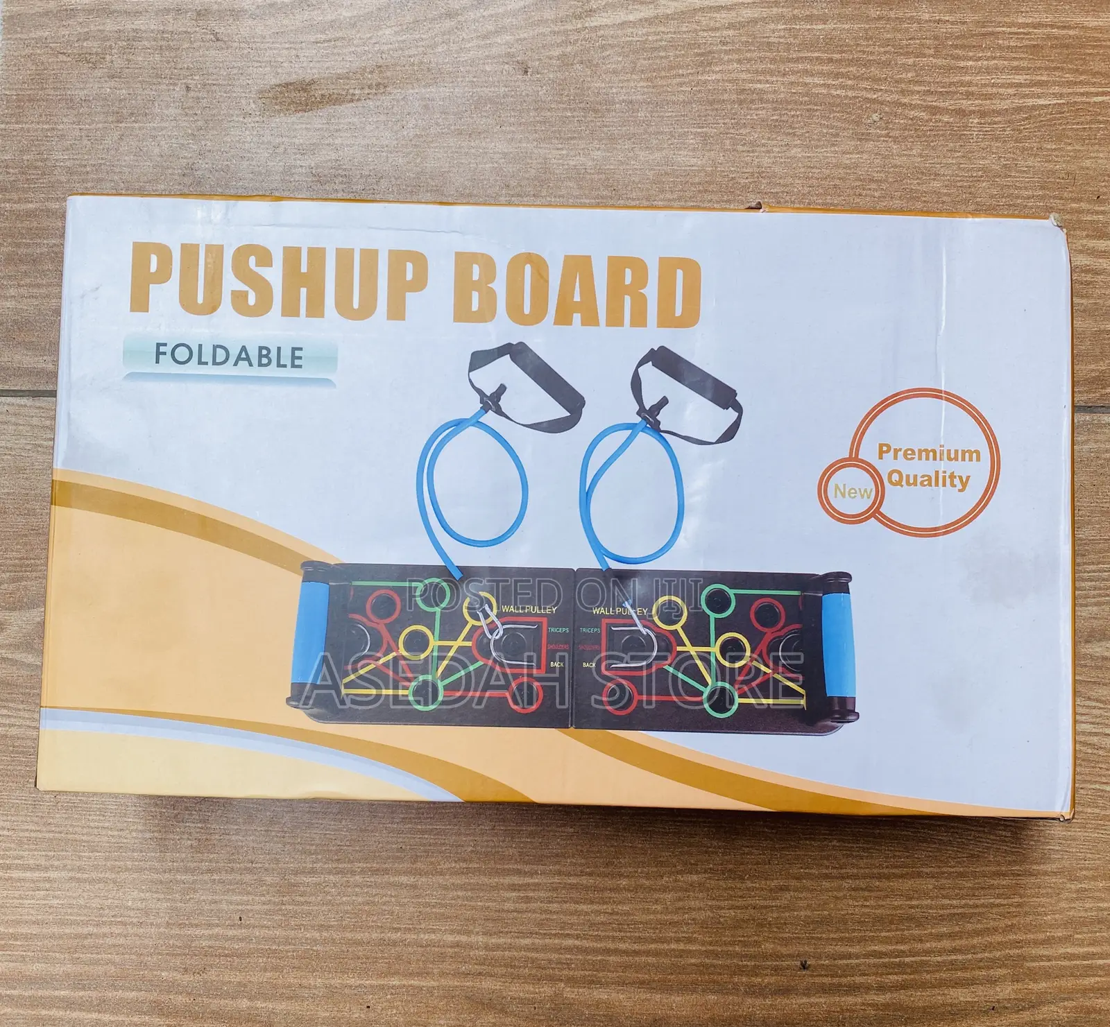 Push-Up Board With Resistance Bands