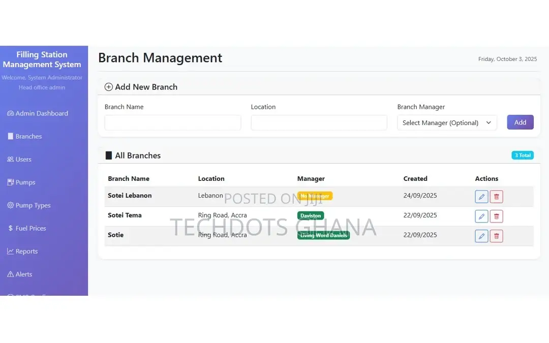 Filling Station Software