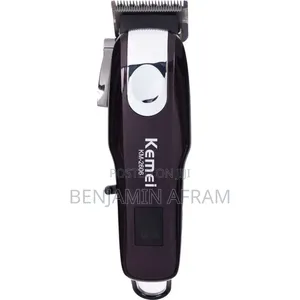 Usb Rechargeable Barbering Trimmer LCD Barbers Clippers Km-2606