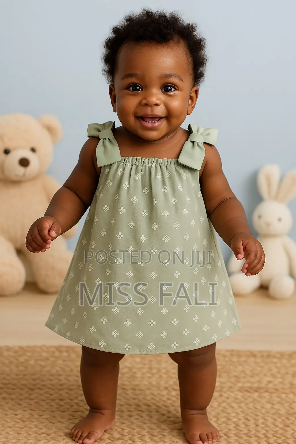 Vintage Cute Cut-Out Bow Dress. 9-12m