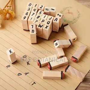 Alphabet Stamp Set With Ink Pad