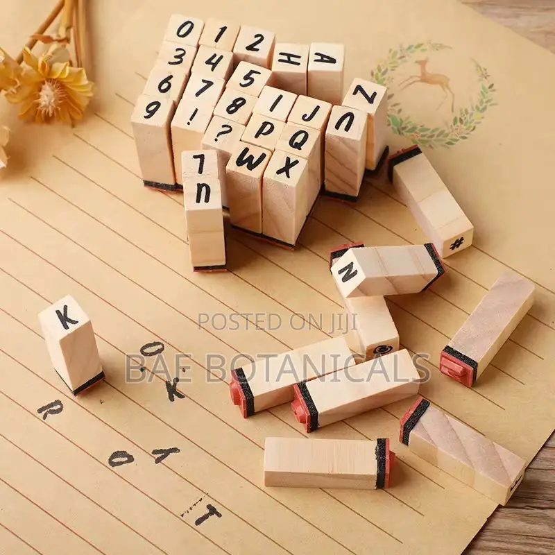 Alphabet Stamp Set With Ink Pad