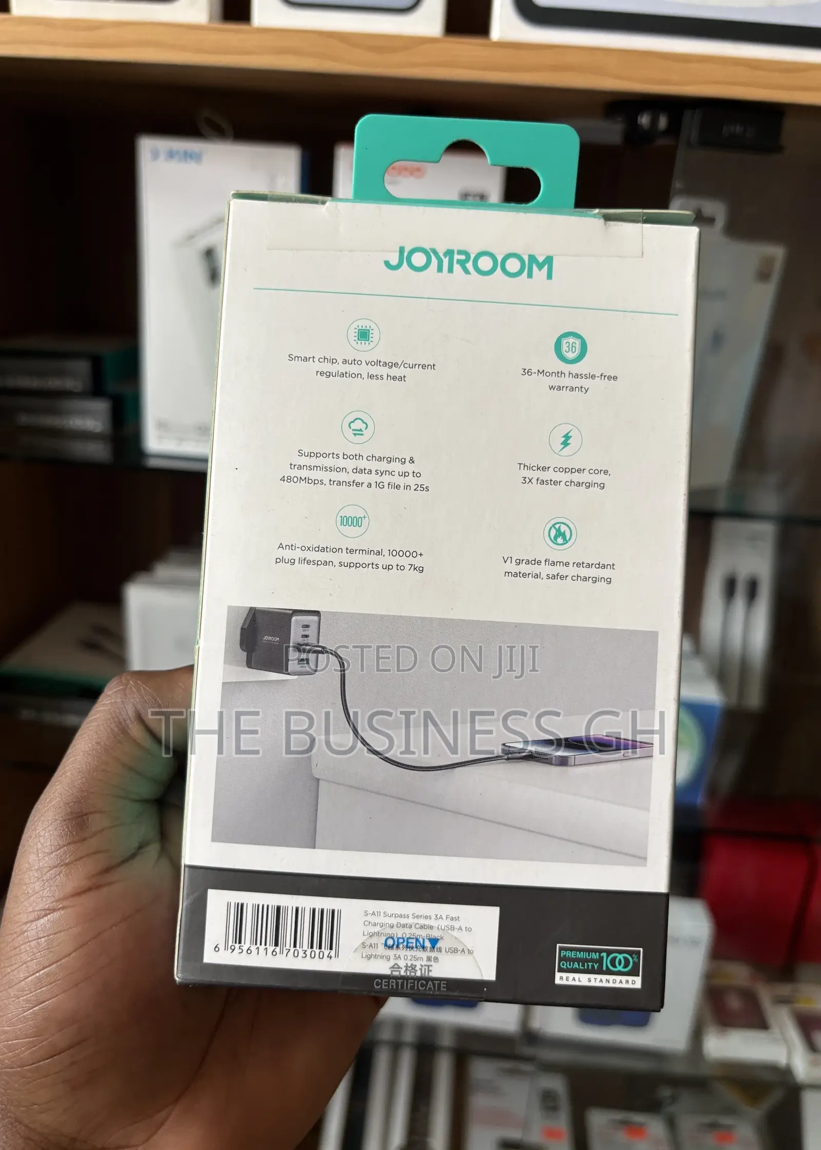 Braided Joyroom Usb to Lightning Cable,Cord / Charger