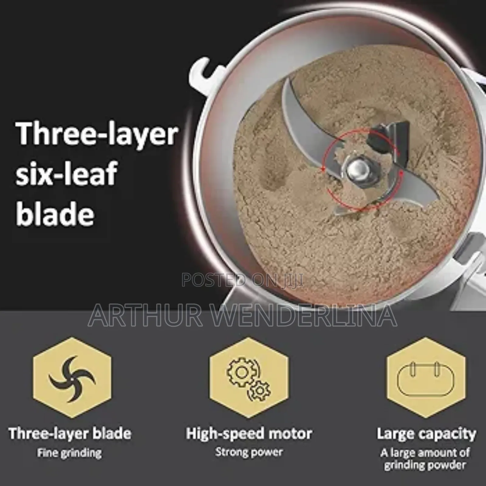 3000gram Stainless Steel Grinder Swing Commercial Electric Machine