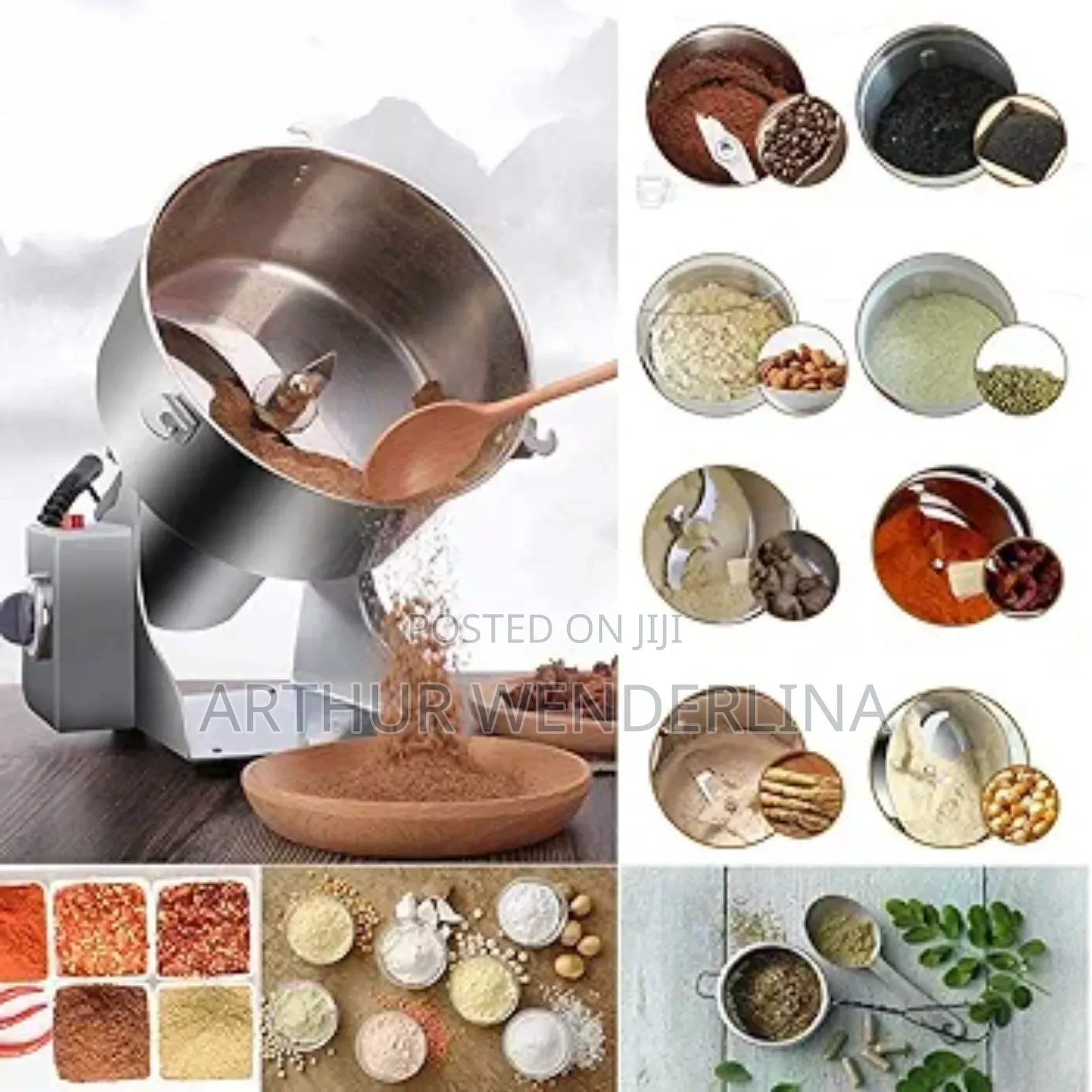 3000gram Stainless Steel Grinder Swing Commercial Electric Machine