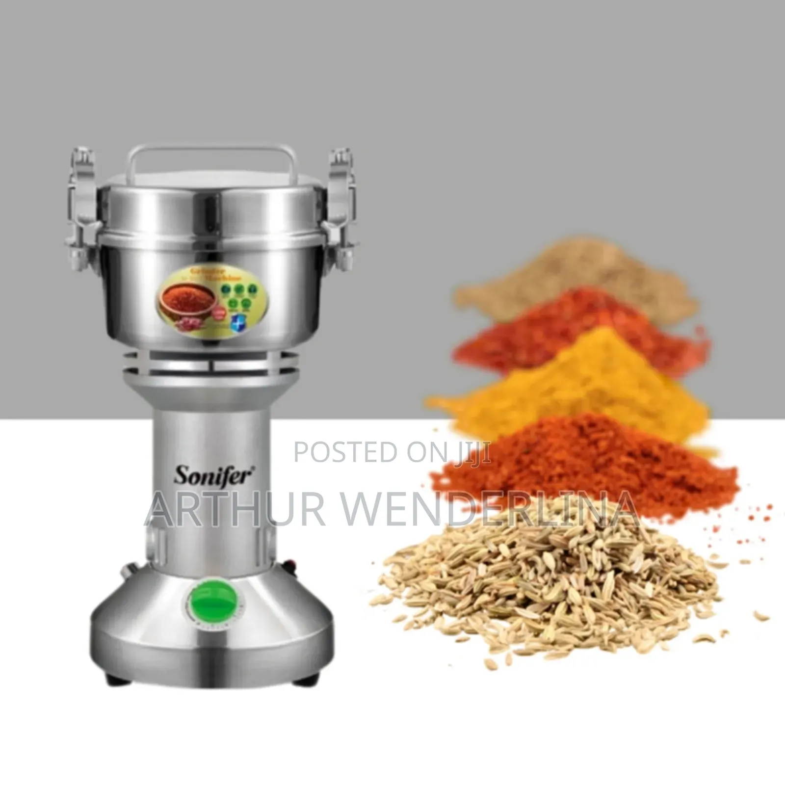 Sonifer Stainless Steel Grinder Coffee, Spice Grinder 1480w .(250g)