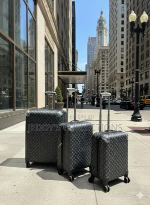 Luxury Designer Pu Leather Trolley Traveling Suitcases With Locks