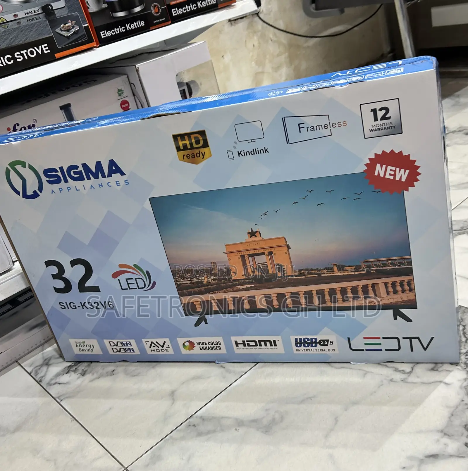 Order Sig-K32v6 Sigma 32 Inch Full Hd Led Black Clear Tv