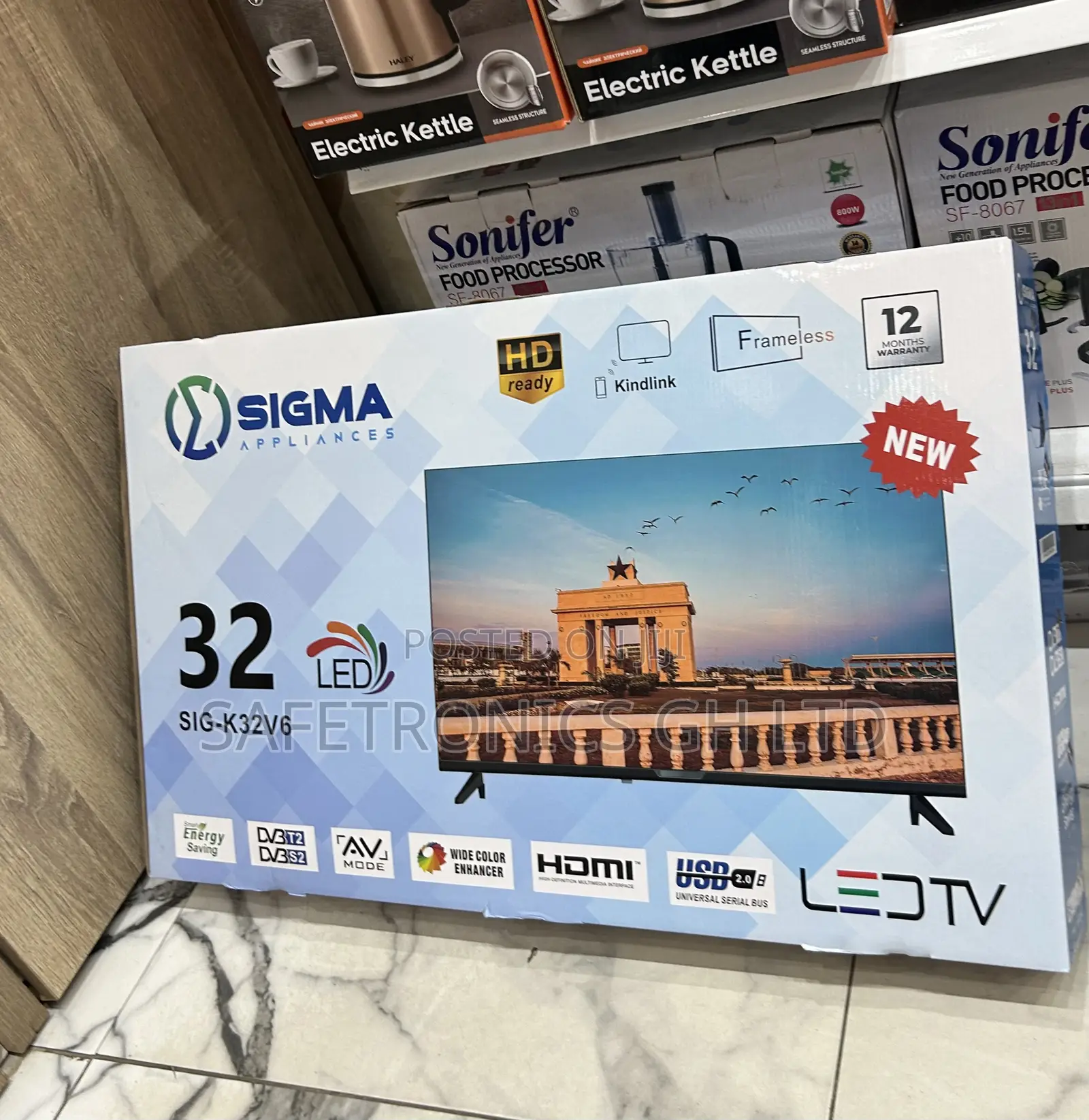 Super Powerful Sigma Black 32 Inch Full Hd Led Sig-K32v6black Tv