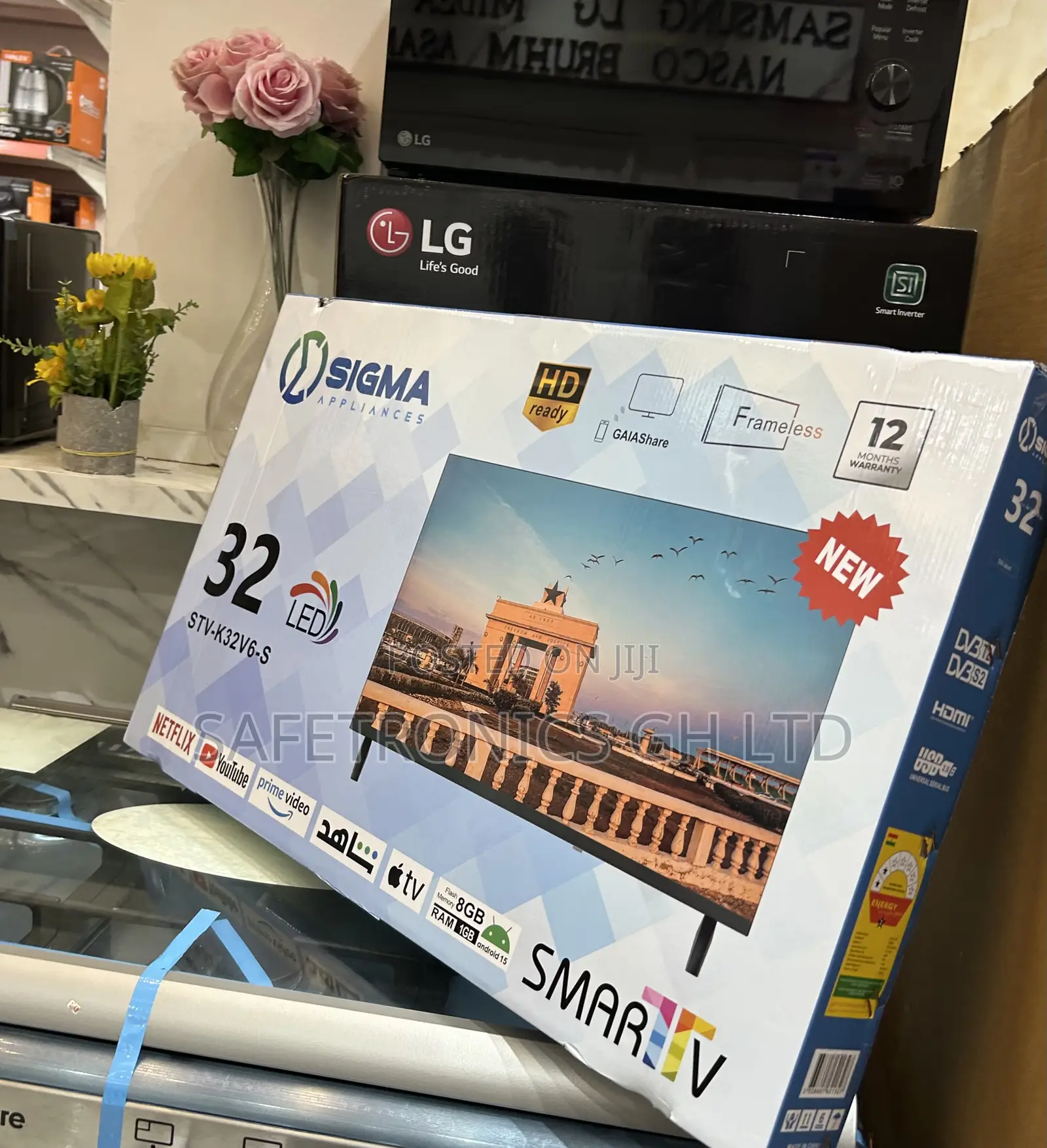 Original Best Sigma Smart Full Hd Sig-K32v6-S Led Clear 32 Inch Tv