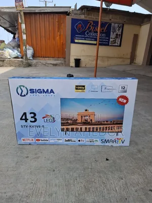 Sigma Framless 43 Inches Smart Tv With Antenna Input Available as Seen
