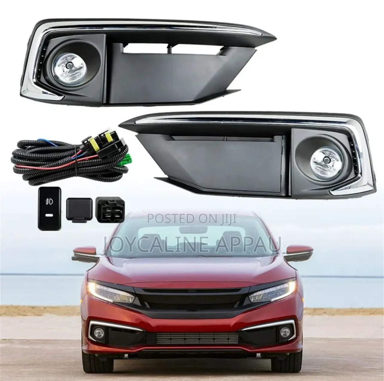 Honda Civic 2019 to 2020 Fog Light and Cover With Bulb.