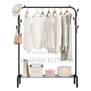 Single Cloth Rack With Shoe Rack
