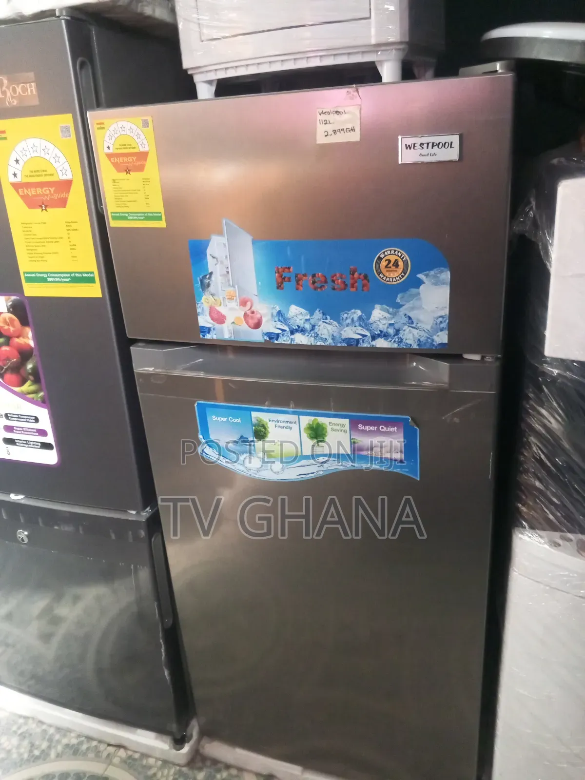 Westpool 112l Double Door Fridge, Quality
