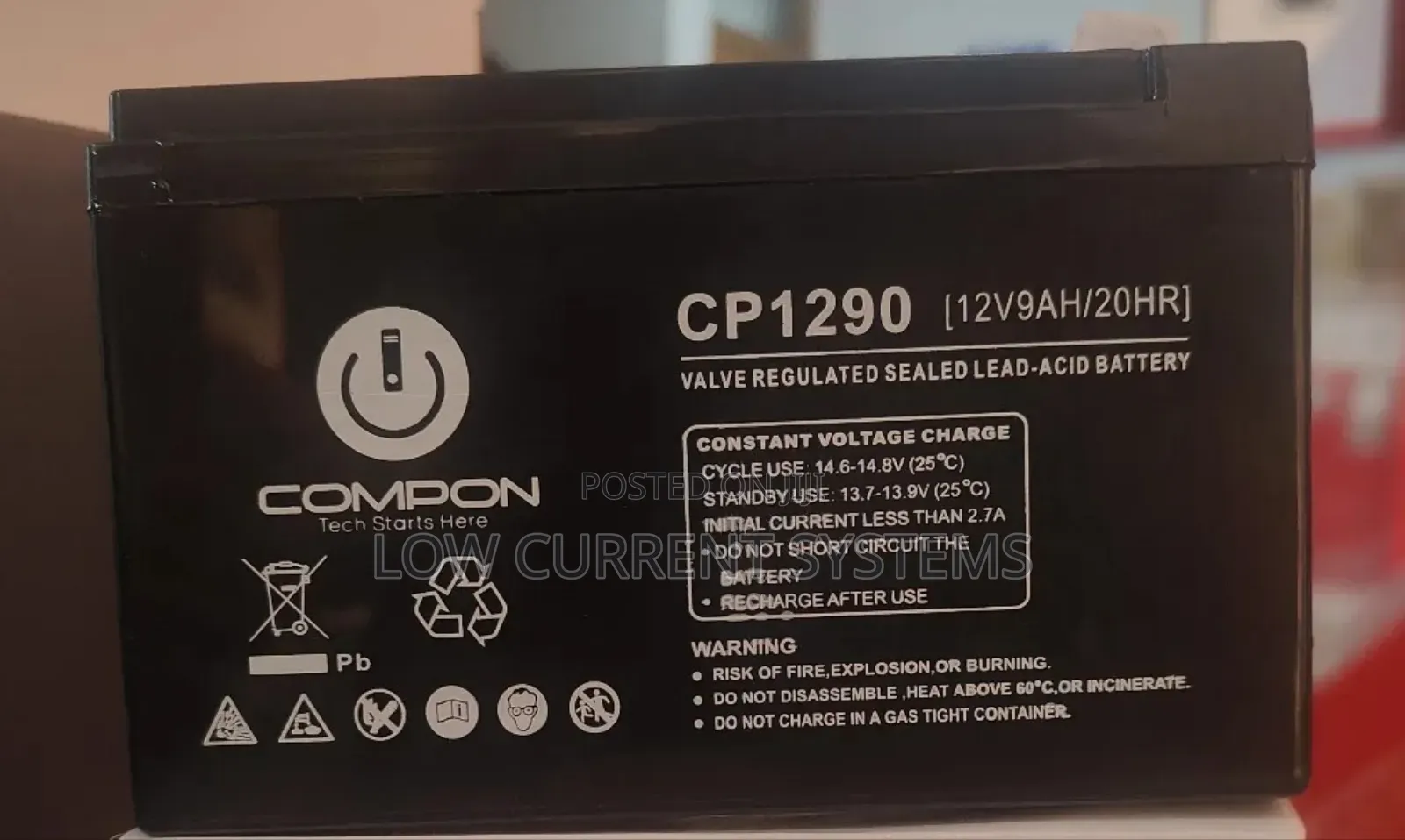 Hikvision Power Supply 12v 50w Access Control Backup Battery 12v 9amp