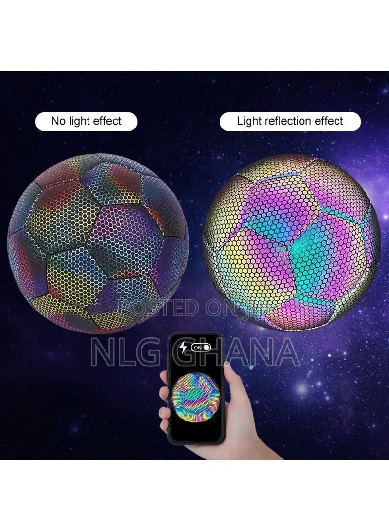 Reflective Soccer Ball Night Glowing Light. Tvx22346