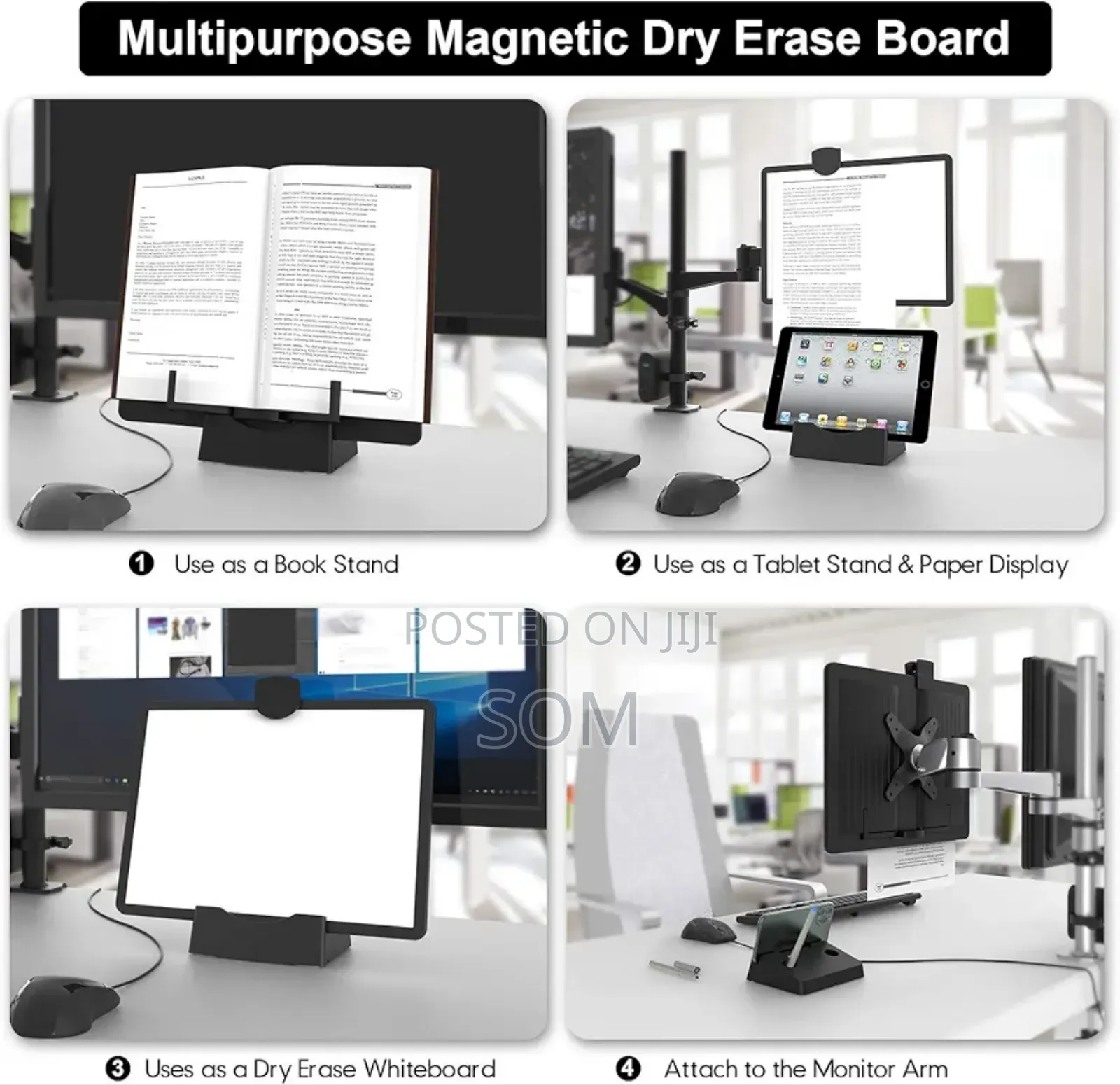 Abovetek Multifunctional Magnetic Whiteboard Set