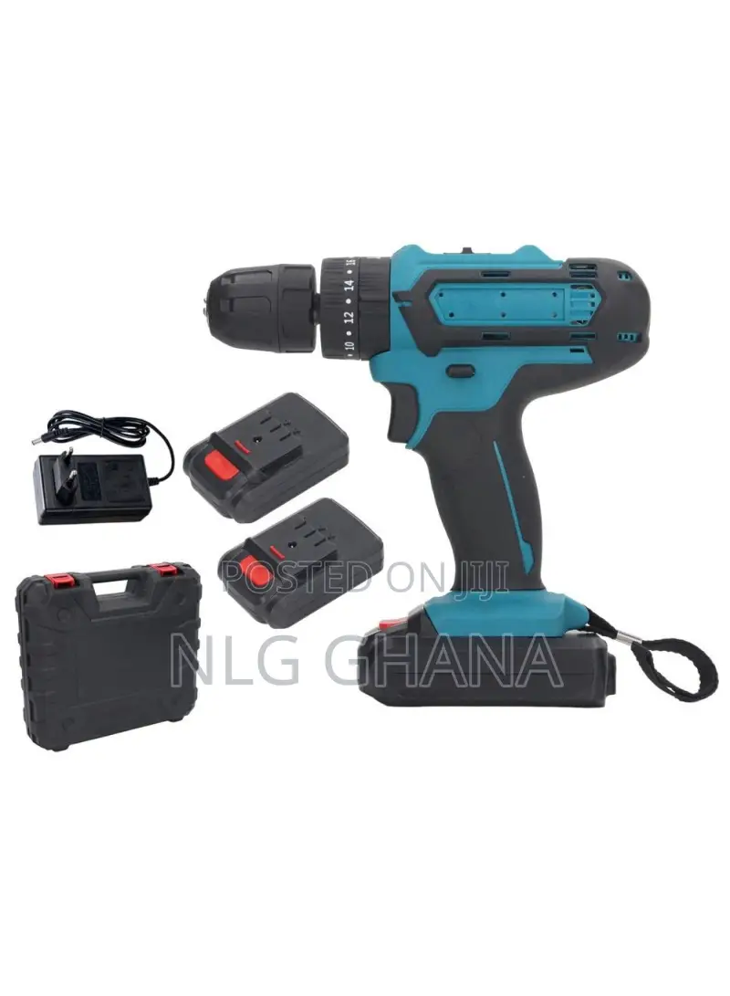 21v Cordless Drill With 2 Batteries, Handheld Electric. Tvx24131