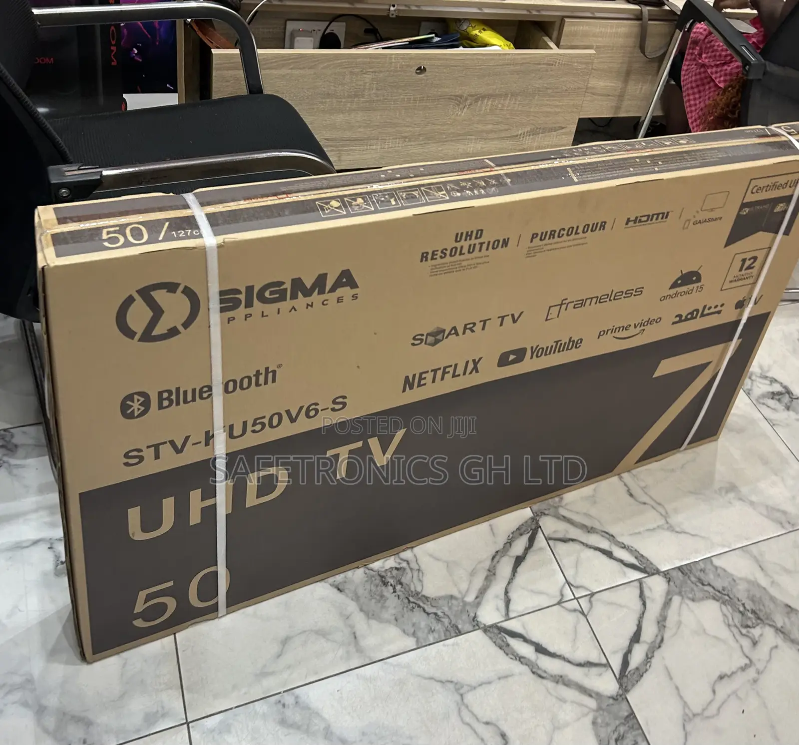 Premium Ultra 50 Inch Smart Sigma Led STV-Ku50v6-S Frameless Uhd Tv