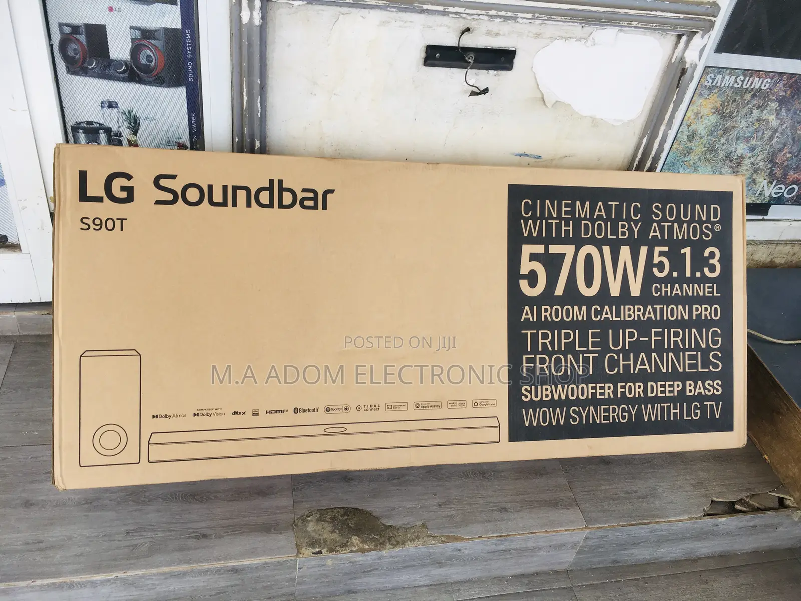 Lg Sound Bar 570w With 7.1.3 Ch Bluetooth Wifi Hdmi