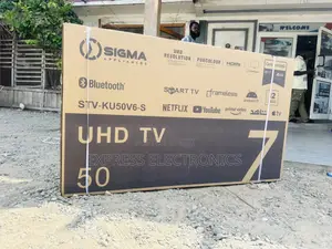 Brand New Slim Frameless Uhd Smart Sigma 50” Sig-Ku50v6-S
