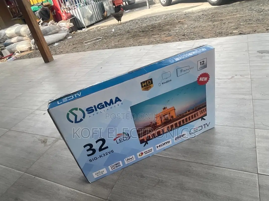 Sigma 32” Led Hd Tv Modern Look, Sharp Picture