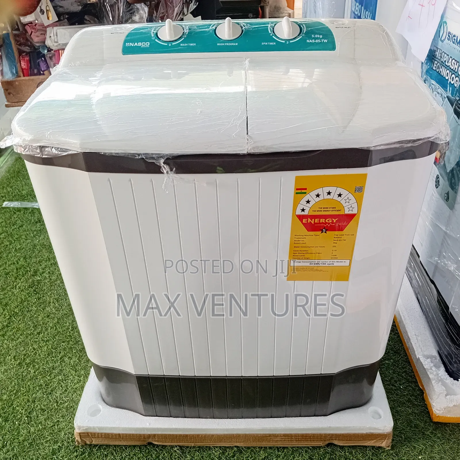 Tough on Dirt Nasco 5kg Washing Machine Cool Nasco 5kg Washing Machine