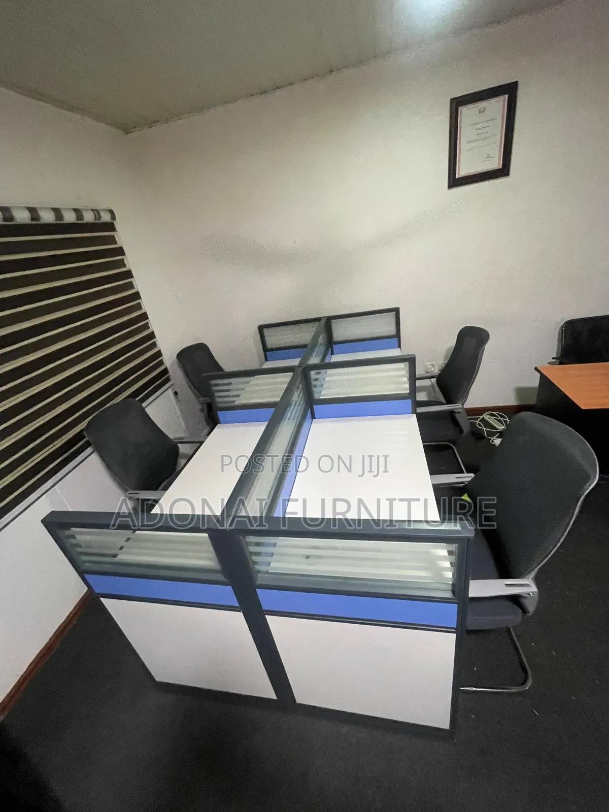 Office Workstation 4 in 1 (Blue White)