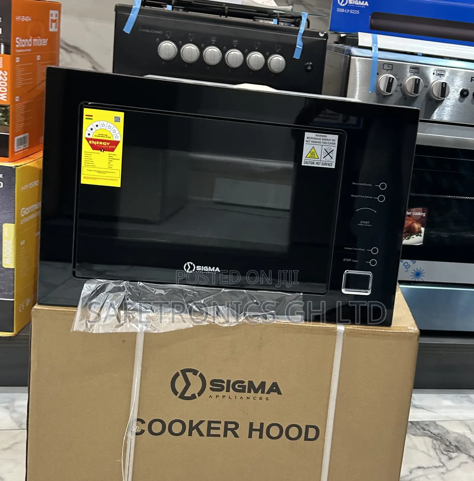 Kindly Shop in-Built Sigma Black Sig-Bimw25g-8c Electric Microwave